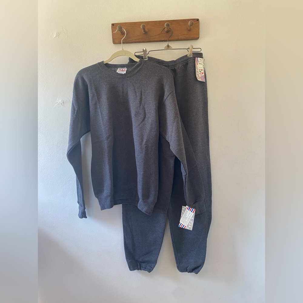 USA OLYMPICS VTG - Dark Gray Sweatshirt and Sweatpants Set